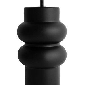 QAZQA Design Tischlampe aus Schwarzer Keramik 17 cm ohne Schirm Alisia