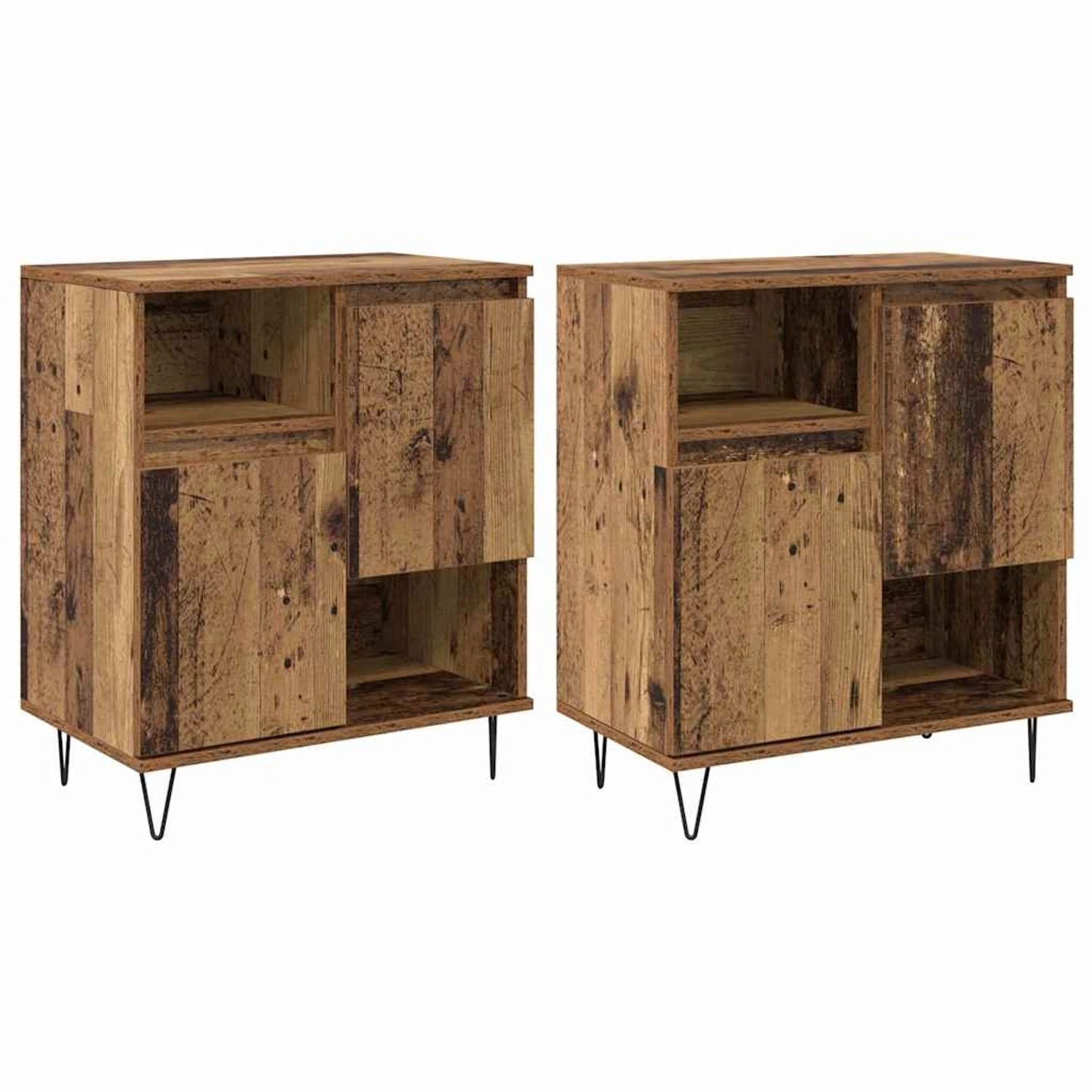 vidaXL Sideboards 2 Stk Altholz 120 x 35 x 70 cm Holzwerkstoff 3394548 günstig online kaufen