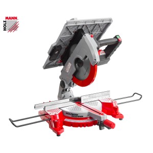 Holzmann TK305 Kombi Tisch-Kappsäge 230V, rot/grau, für präzise Holzschnitte.