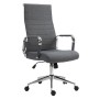 Dunkelgrauer Svita Bürostuhl Office Comfort mit hoher Rückenlehne und Chromgestell.