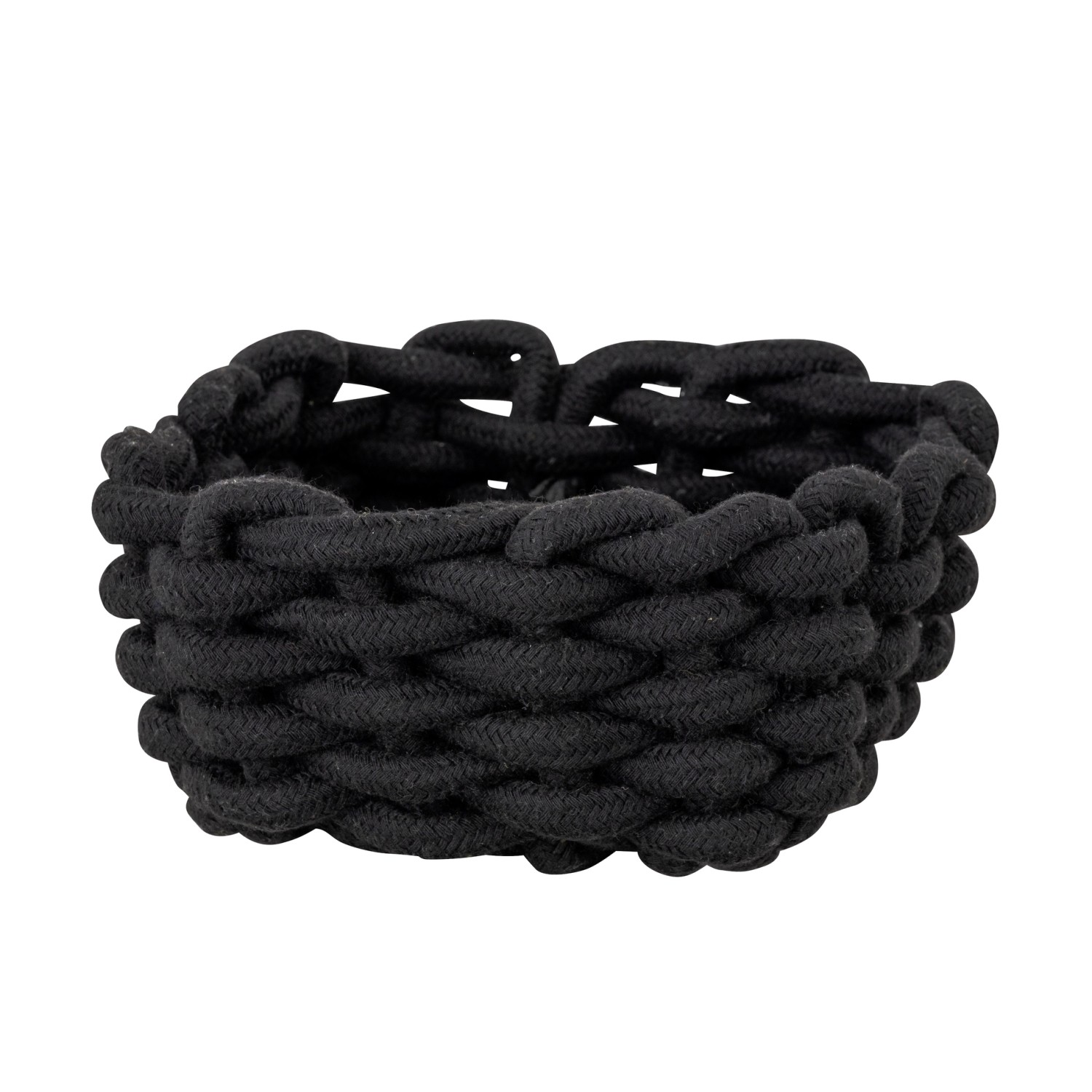 Schöner Wohnen Badkorb Melara S Schwarz aus Cotton Rope