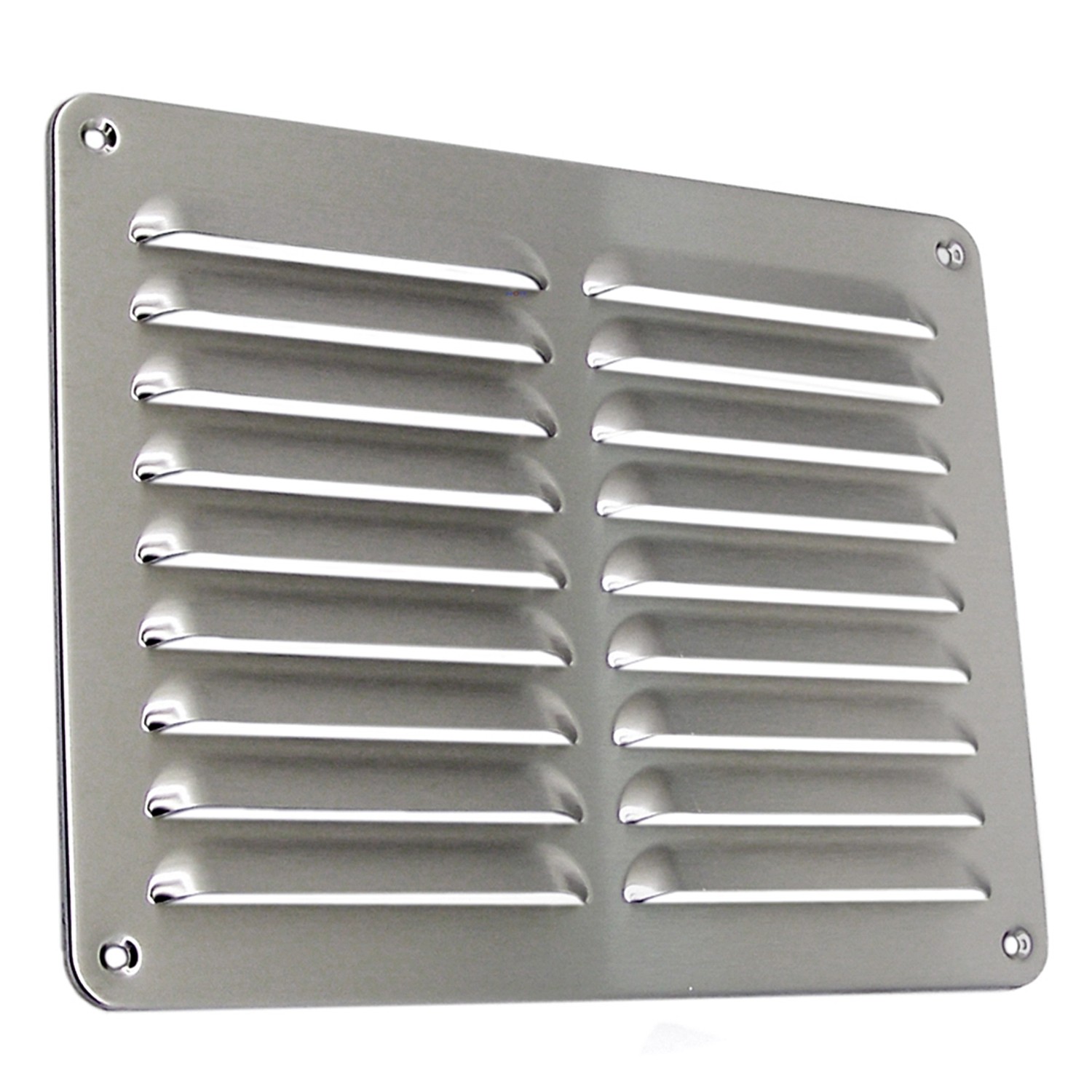 Häusler Lüftungsgitter LG-2520 L Edelstahl Lamellengitter 245  x 195 Abluftgitter