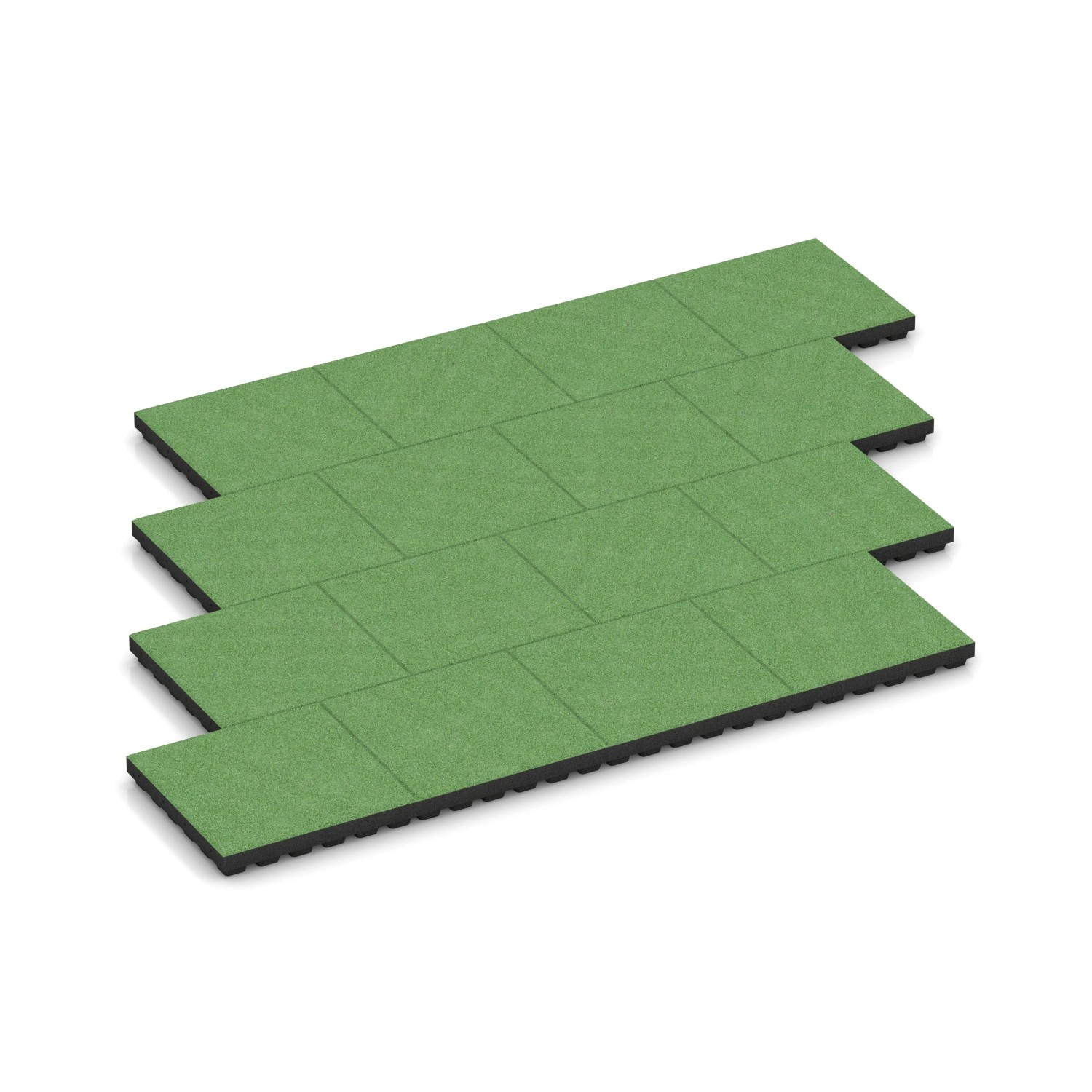 WARCO Fallschutzplatte-205 cm Lindgrün 50 x 50 x 7 cm
