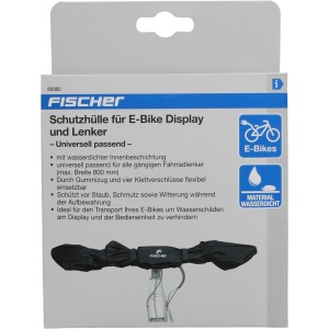 Fischer Schutzhülle für E-Bike Display und Lenker, wasserdicht und flexibel.