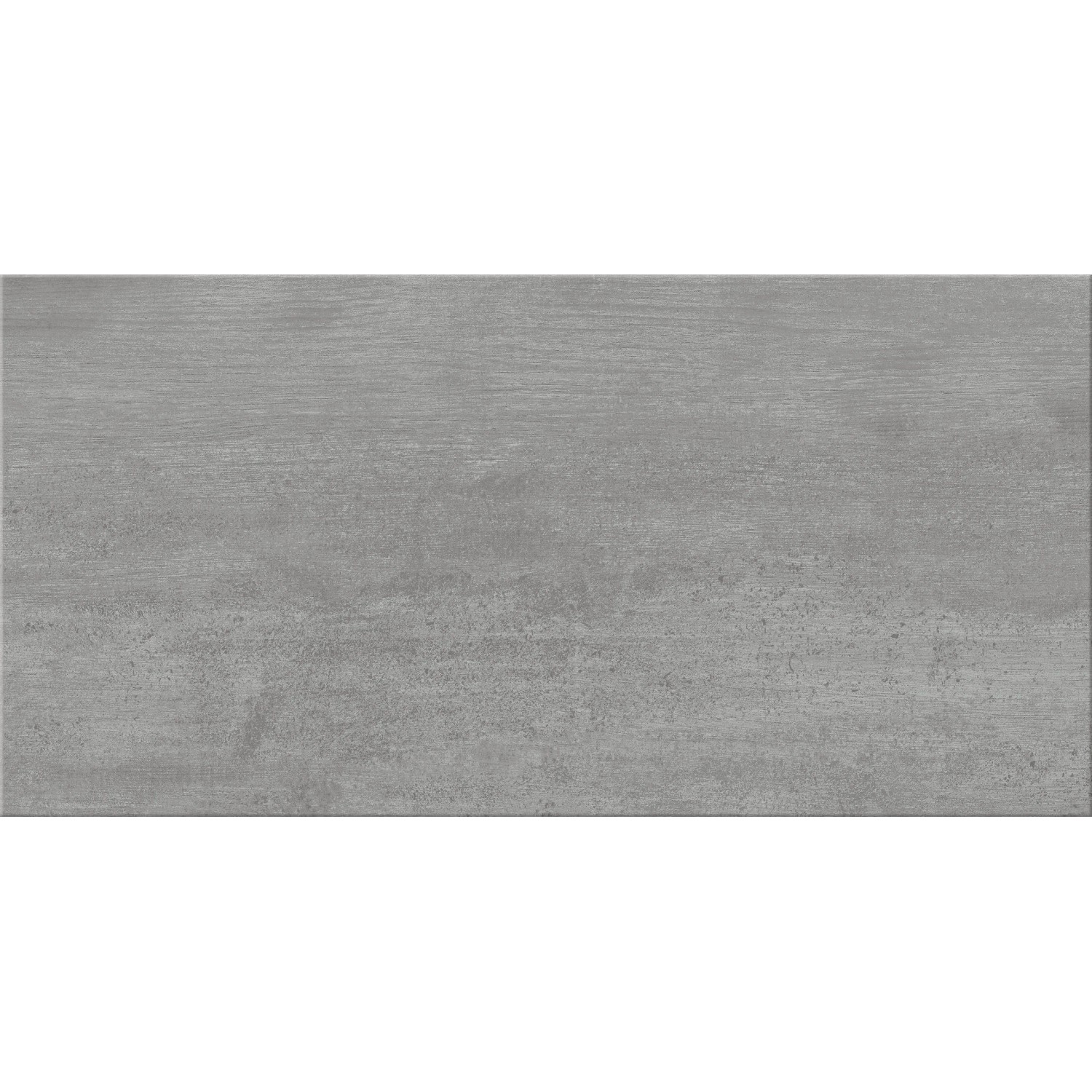 Graue Bodenfliese Harmony in Zement-Holzoptik, glasiert, 29,7x59,8 cm.