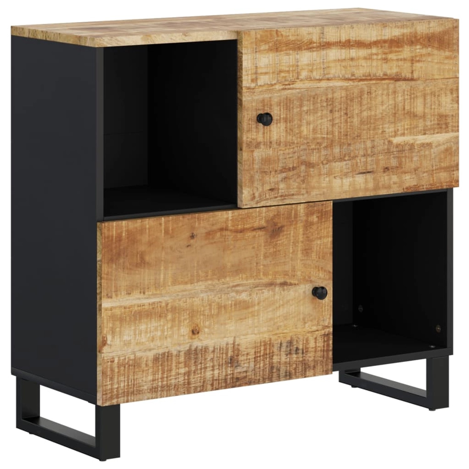 vidaXL Sideboard mit 2 Türen 80x33x75 cm Massivholz Mango 352921