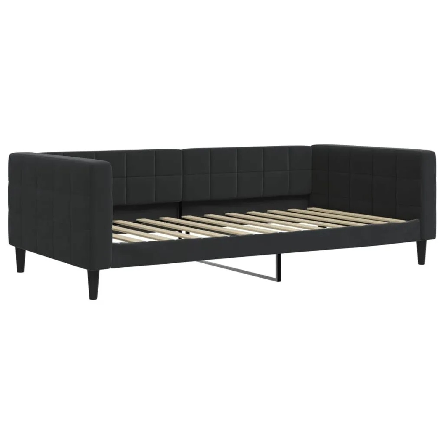 vidaXL Tagesbett Schwarz 100x200 cm Samt 354019