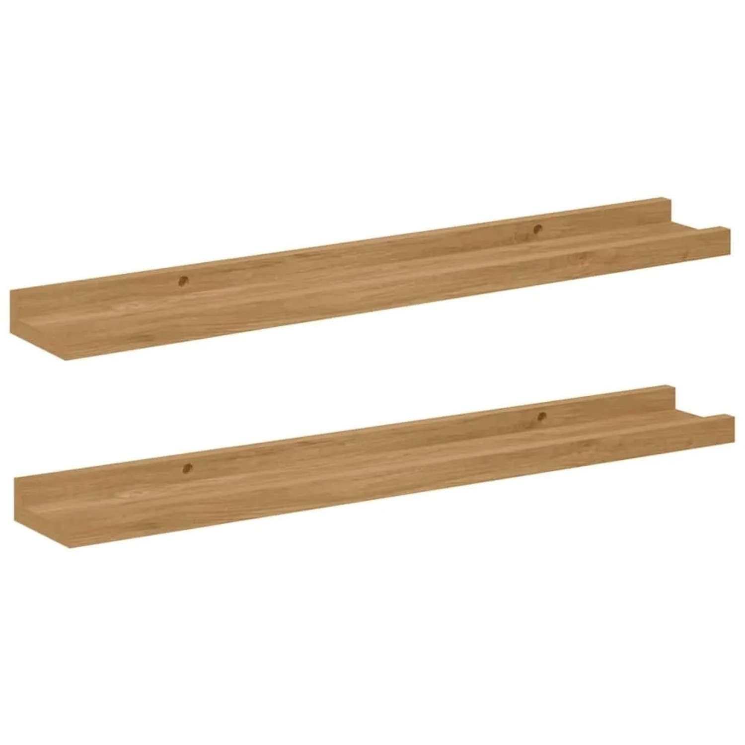 vidaXL Wandregal mit Regal 2 Stk Braun 60 x 9 x 3 cm Holzwerkstoff 42020012