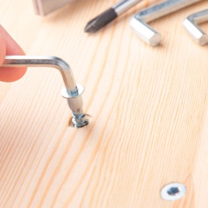 SOTECH 20 Stück Confirmat Schrauben Innensechskant SW4 7 x 60 mm Senkkopf