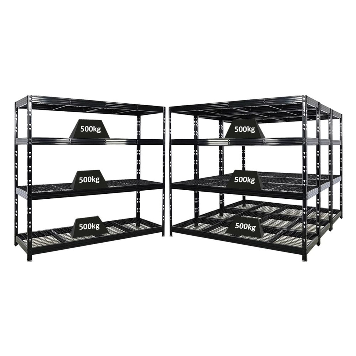 PROREGAL Mega Deal 4x Profi Schwerlastregal Rhino HxBxT 180x200x60cm 4 Gitt günstig online kaufen
