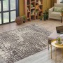 MeGusta Kurzflor Teppich Rosario, 120x170 cm, Grau im Vintage Used-Look Design.