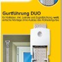 Schellenberg Rollladen Gurtführung Duo Maxi, weiß, mit Zugluftdichtung und Gurtleitrolle.
