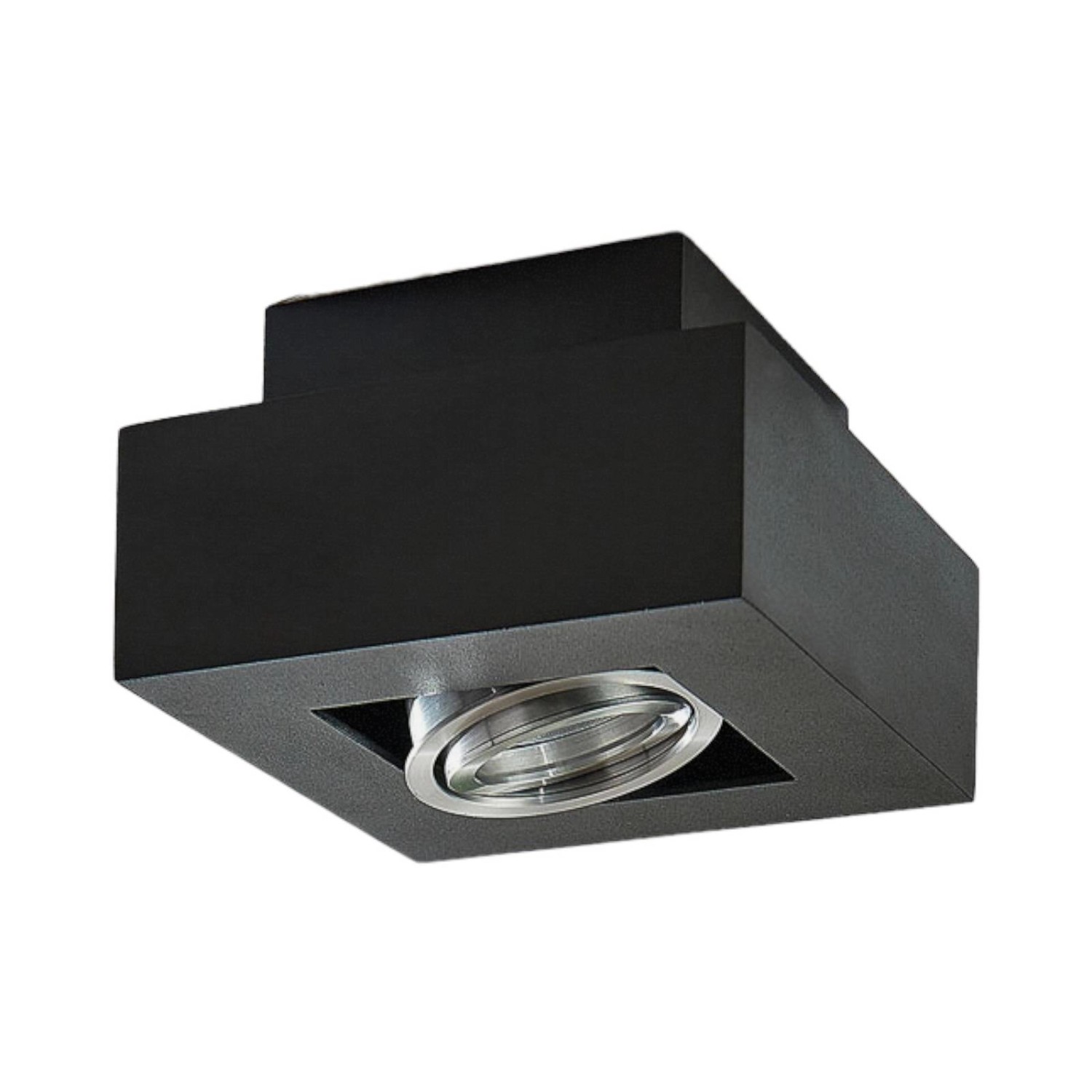Arcchio Strahler Vince 9621706 Modern in Schwarz aus Aluminium 1-flammig GU10 Flurleuchte