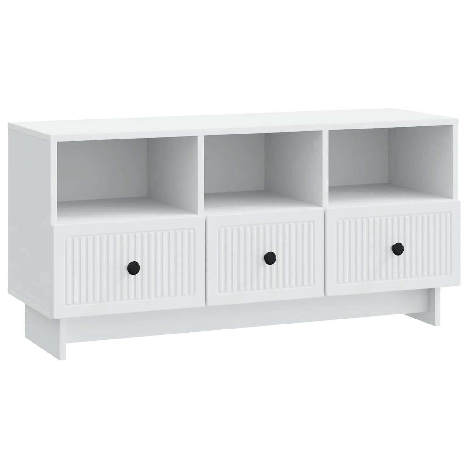 vidaXL TV-Schränk mit Schubladen Weiß 102 x 34,5 x 50 cm Holzwerkstoff 893985
