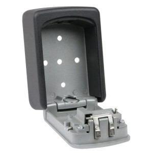 HMF 326-02 Schlüsseltresor 4-Stelligem Zahlencode Schlüsselbox 12 x 9 x 4 cm Grau