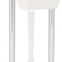 Wenko Stand WC-Garnitur Siena Chrom mit Toilettenpapierhalter und WC-Bürste.