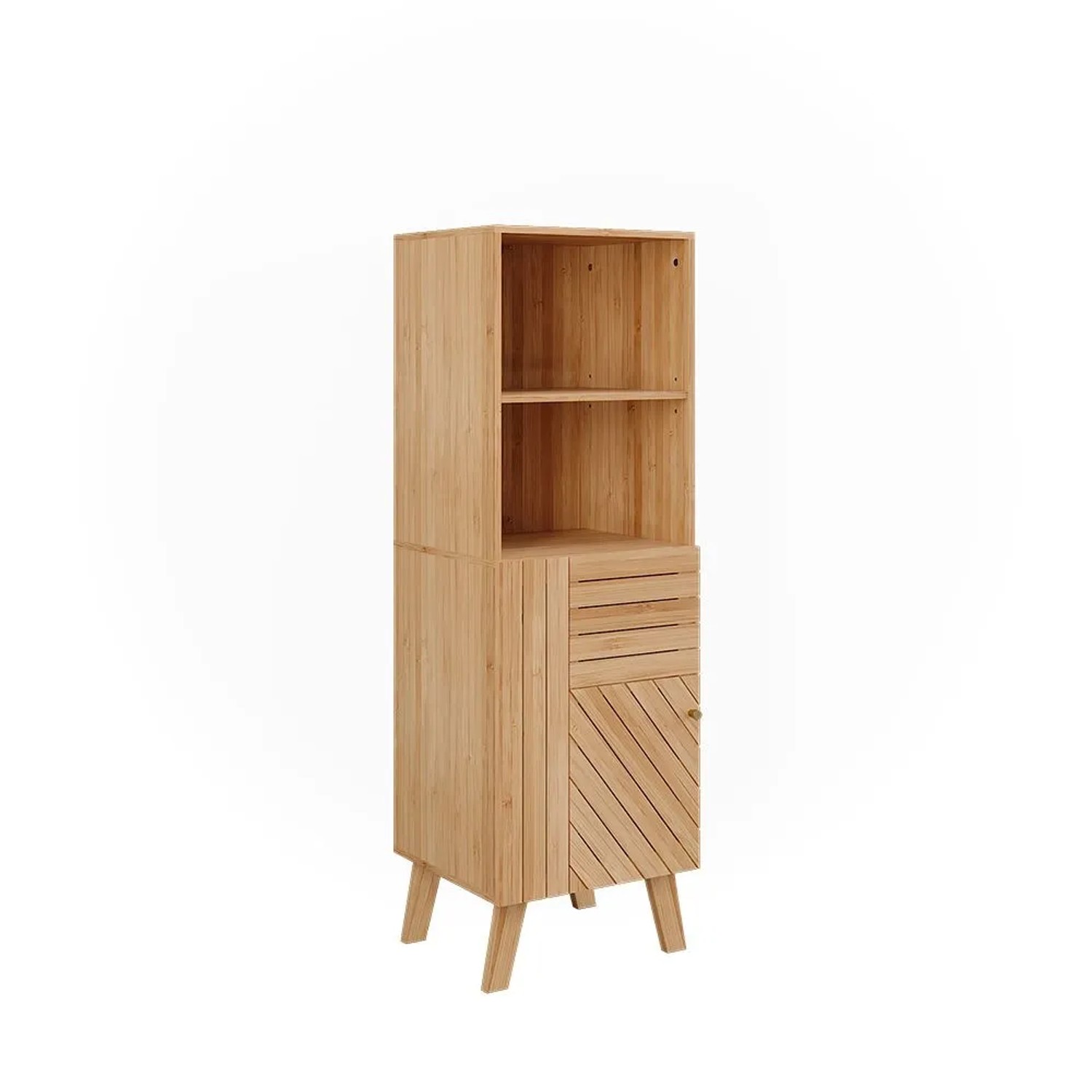 Vicco Midischrank Lucie Bambus 40 x 124