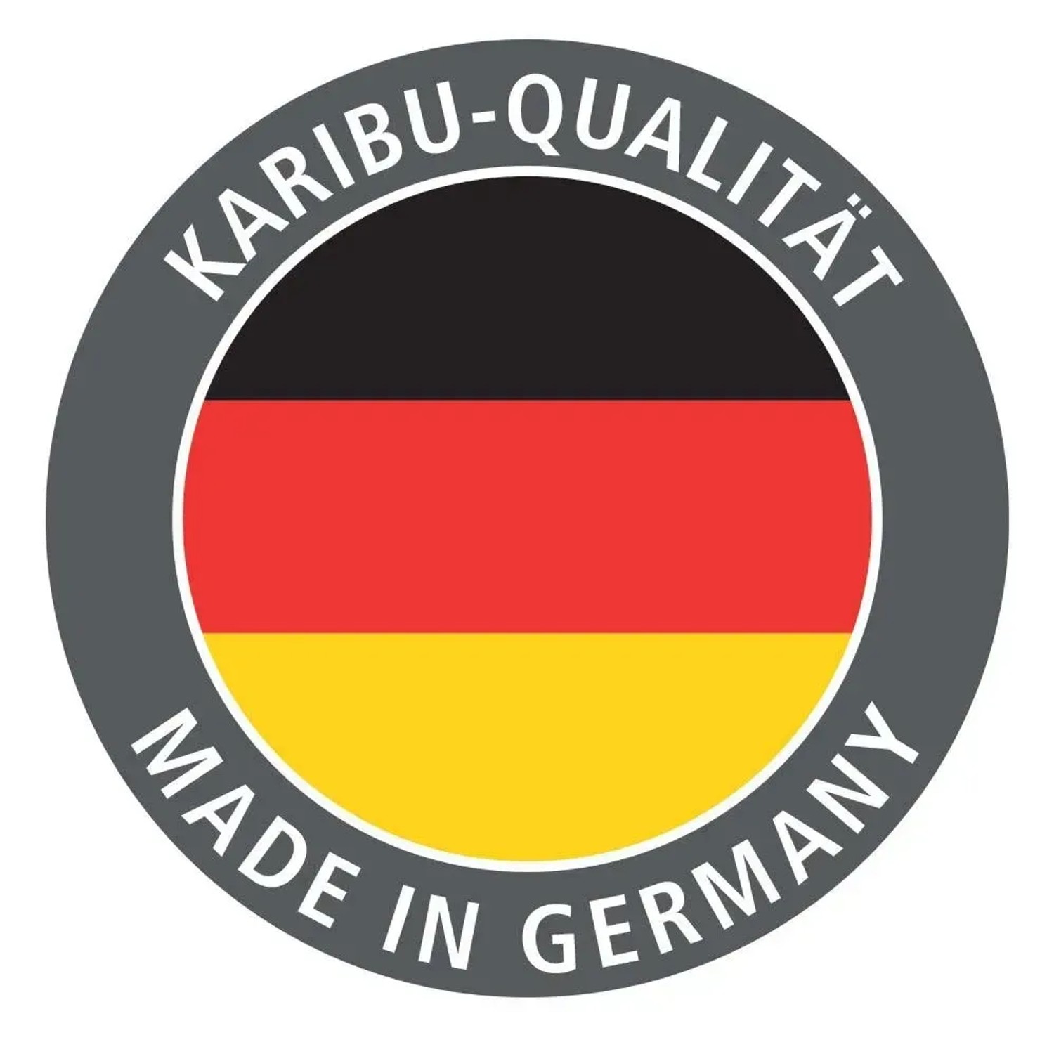 Karibu Qualitätssiegel Made in Germany für Gartenhäuser