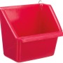 Roter Trixie Hängenapf, 130ml, für Vogelkäfige mit erhöhter Rückwand und Landeplatz.
