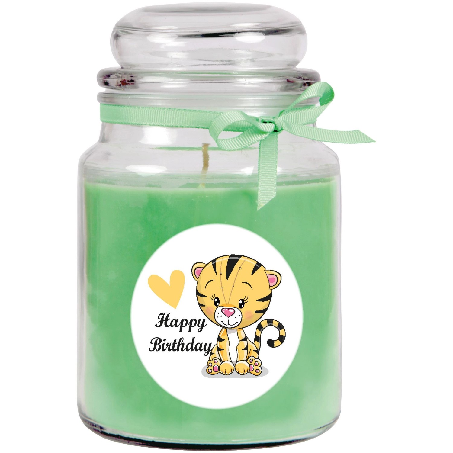 HS Candle Duftkerze & Glas Happy Birthday Bonbon Coconut Tiger Limes günstig online kaufen