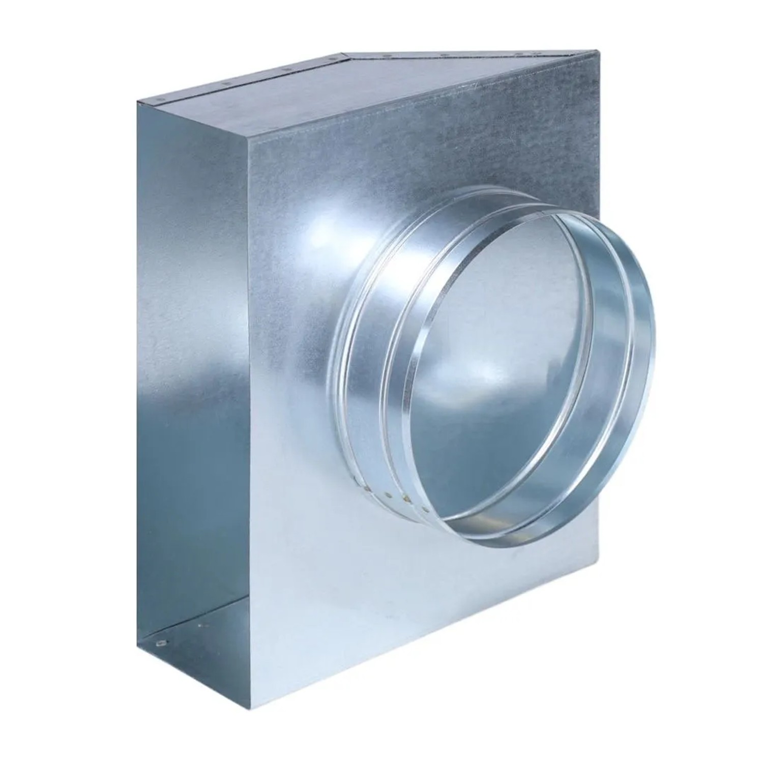 Subtiel Flachkanal Übergang 90° 300 x 90 mm Auf Ø 180 mm