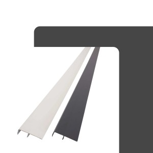 Protektor Abdeckprofile in Anthrazit und Weiß, 5x 250cm PVC Sockelprofile für den Gebäudesockel.