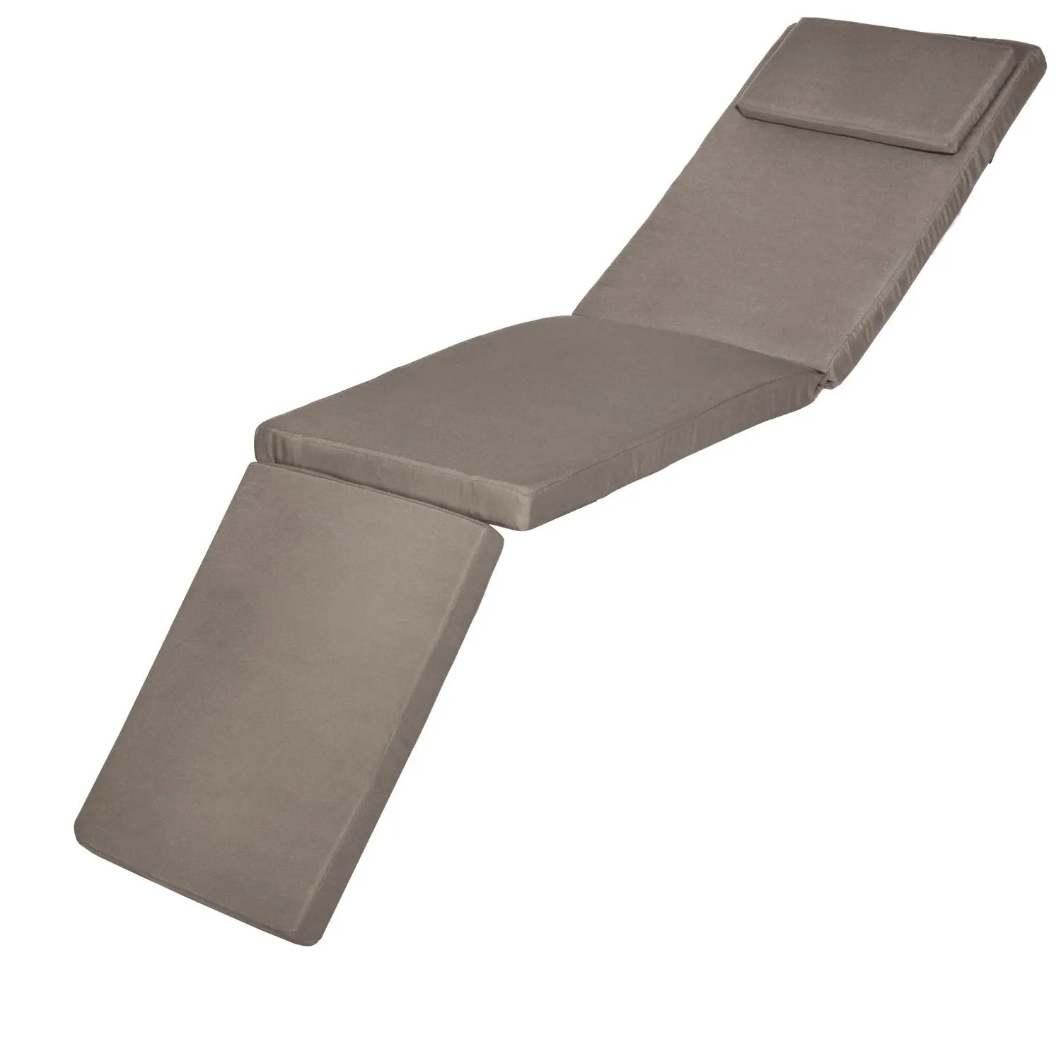 Beautissu Luxus Deckchair Auflage  LoftLux DC 175x45x5cm Taupe