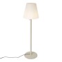 QAZQA Moderne Außenstehleuchte Beige mit Weißem Schirm IP44 Big Virginia_7