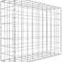 Leere Gabiona C-Ring-Gabione, 80x100x30 cm, Maschenweite 10x10 cm, aus verzinktem Drahtgitter.