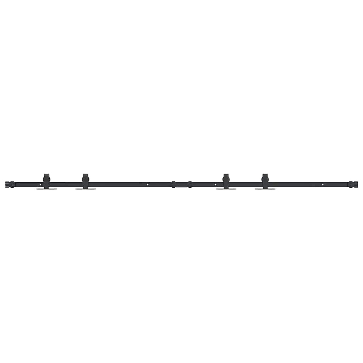 vidaXL Schiebetürbeschlag Set für Schranktüren 183 cm Karbonstahl 4009675 günstig online kaufen