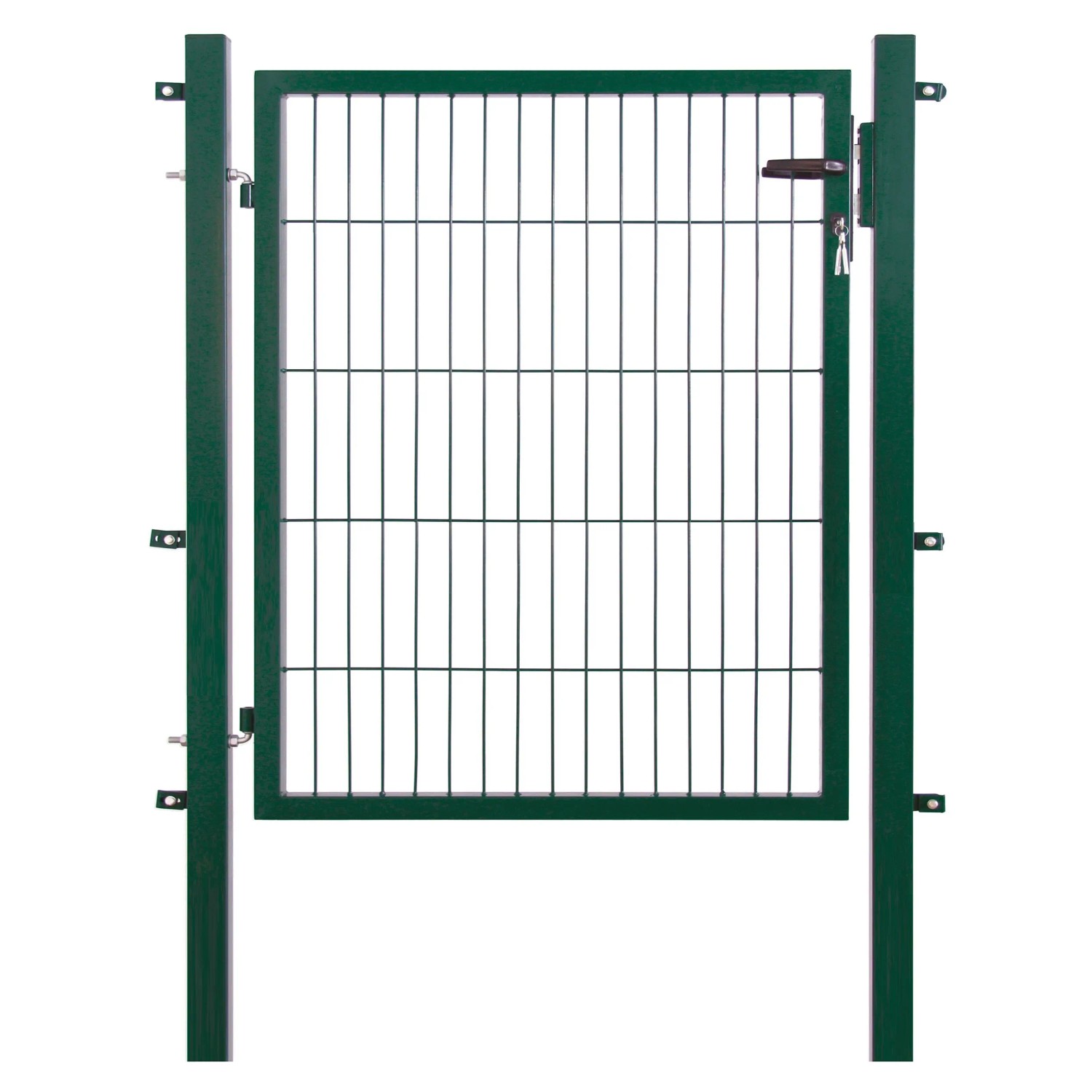 Einzeltor für Doppelstabmattenzaun Grün 100 cm x 100 cm günstig online kaufen