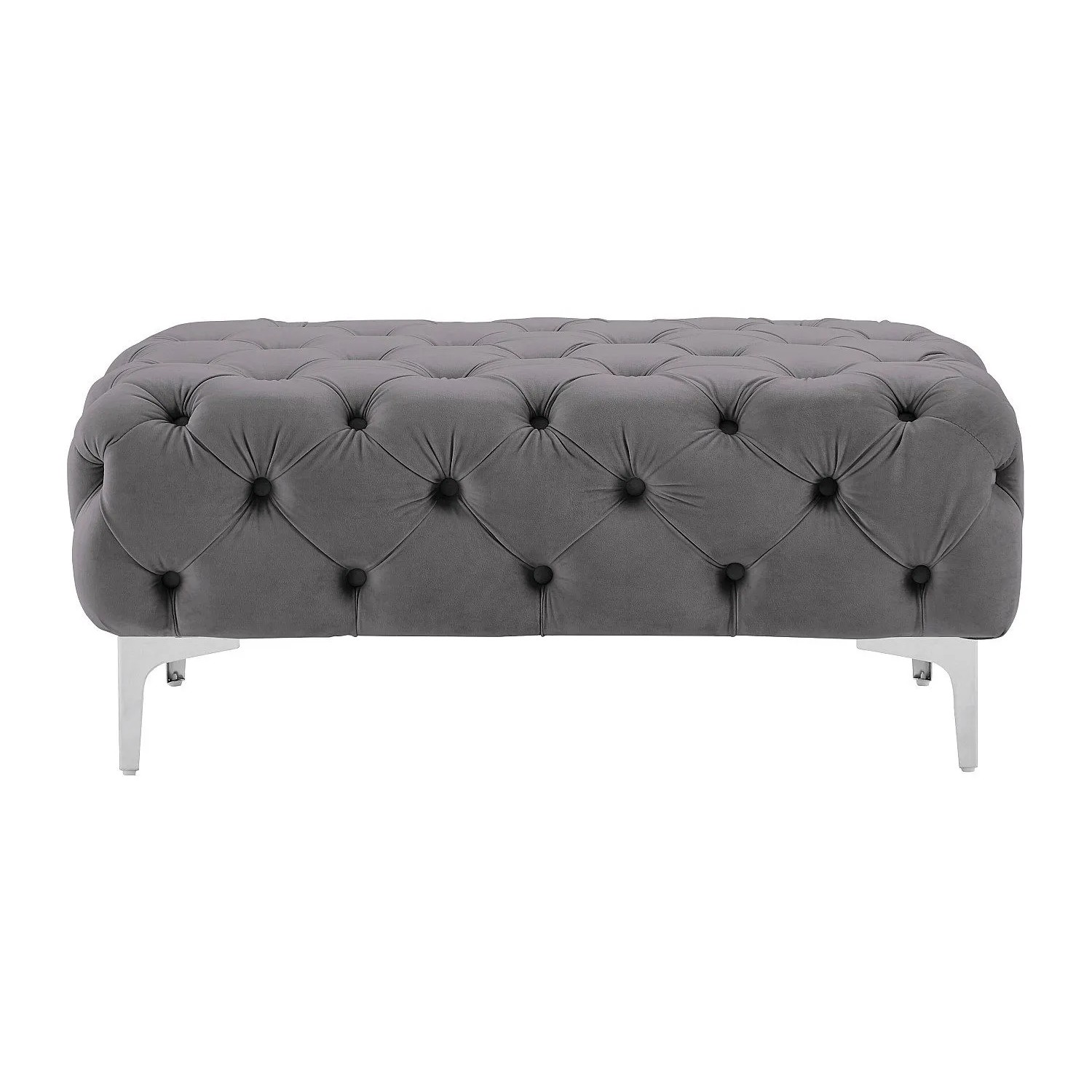 Vente-unique Sitzhocker Edwina Anthrazitgrau 103 cm