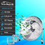 TroniTechnik Bodenventilator Windmaschine, 100W, ⌀45cm, drei Geschwindigkeitsstufen für erfrischende Luftzirkulation.