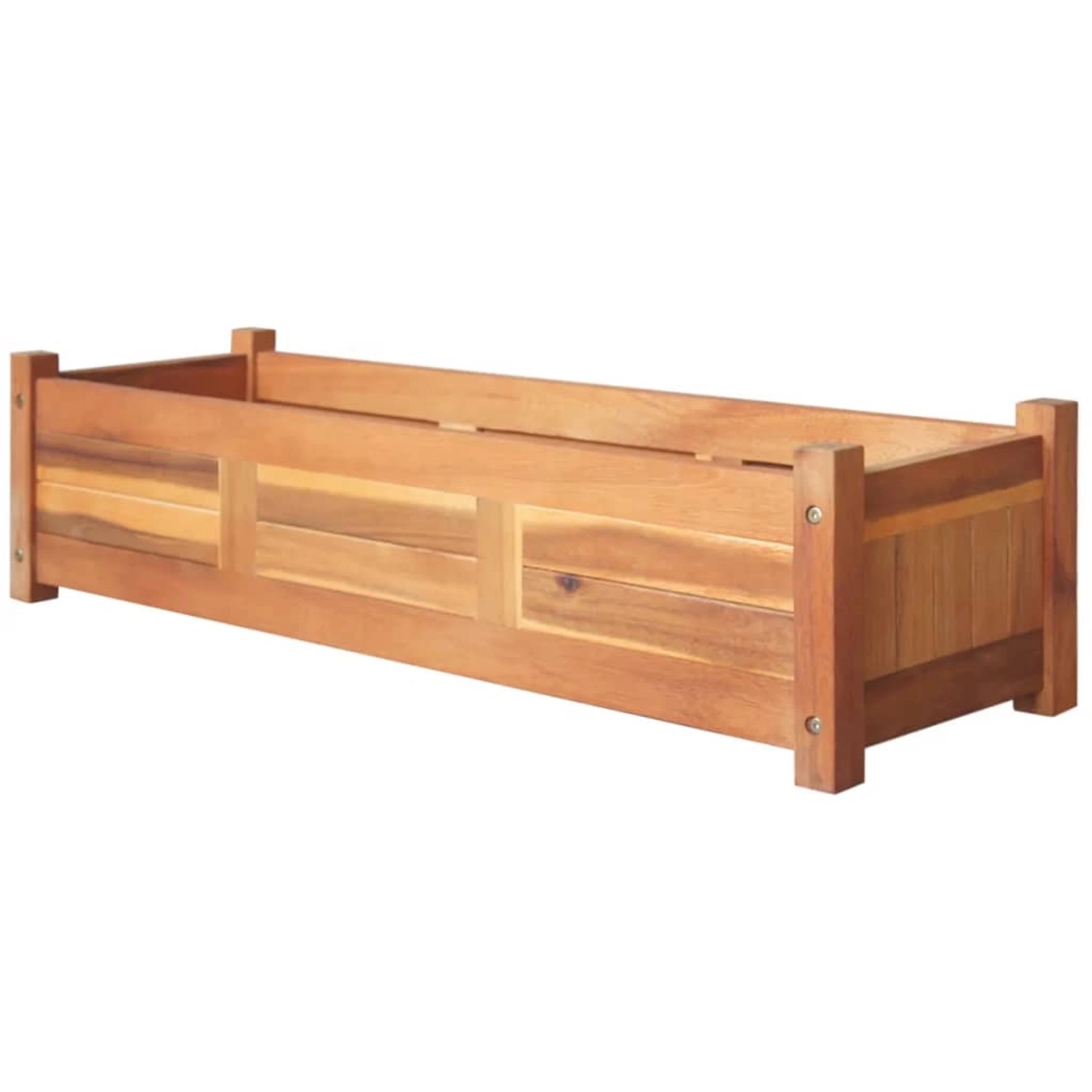 vidaXL Garten-Hochbeete 2 Stk Akazienholz 100x30x25 cm 629683