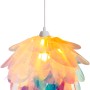 Irisierende Pendelleuchte Fora von Näve: Dekorative Hängelampe mit floralem Design für Wohn- und Schlafzimmer.