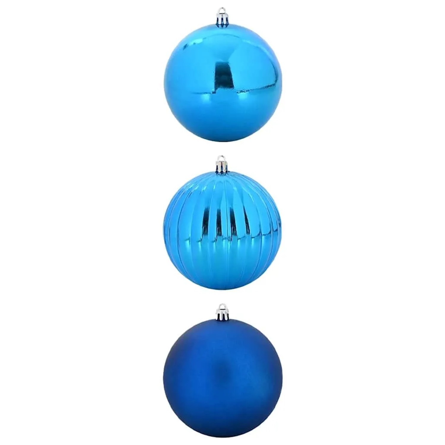 vidaXL Weihnachtskugel-Set 3-Tlg Blau XXL 42018884