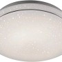 Weiße LED-Deckenleuchte Jupiter Ø 44 cm mit Sternenhimmel-Effekt.