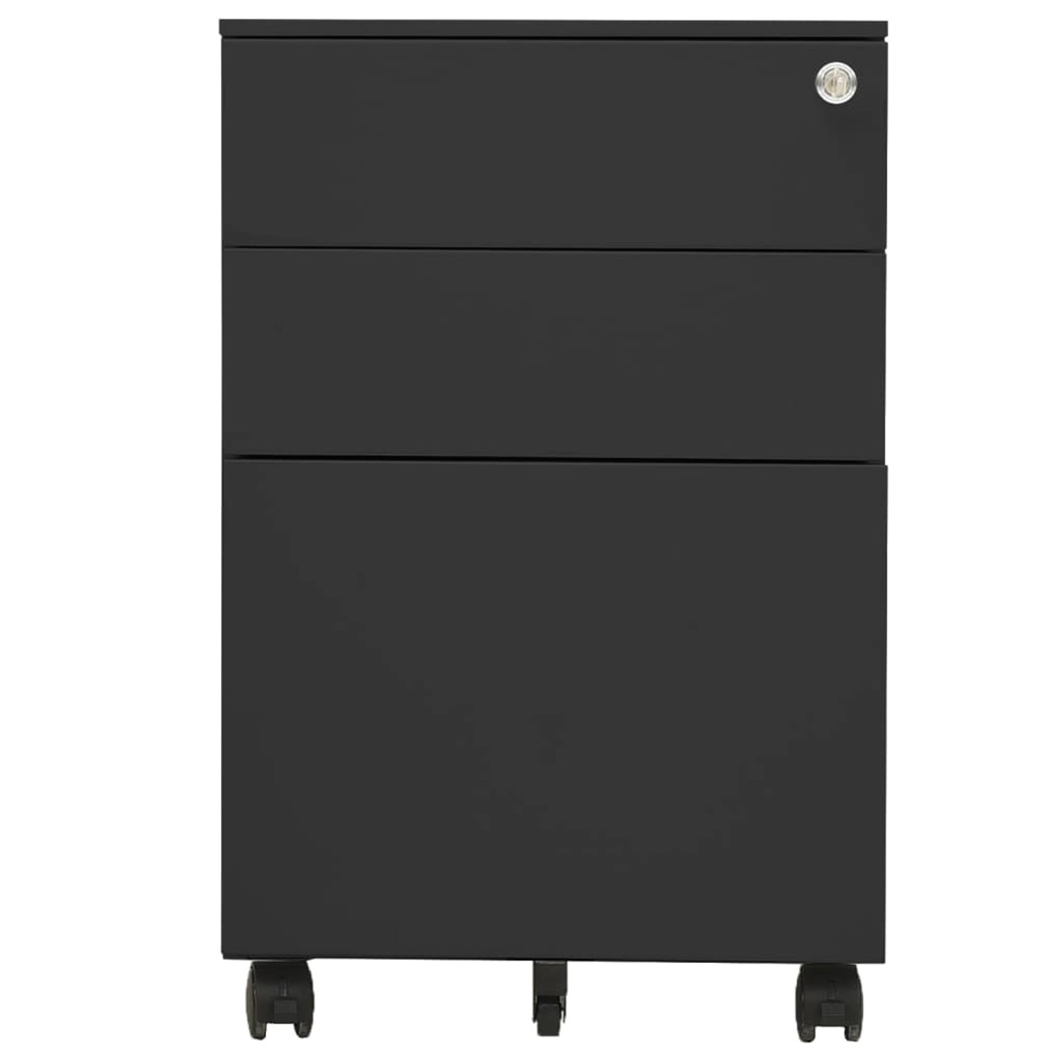 Aktenschrank Mit Rollen Anthrazit 39x45x60 Cm Stahl günstig online kaufen