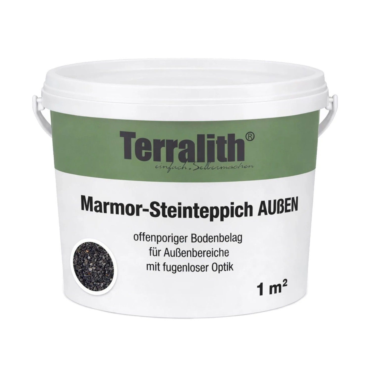 Terralith Marmor Steinteppich Contrasto Tre für 1 m² Außen Mittel 4-6 mm