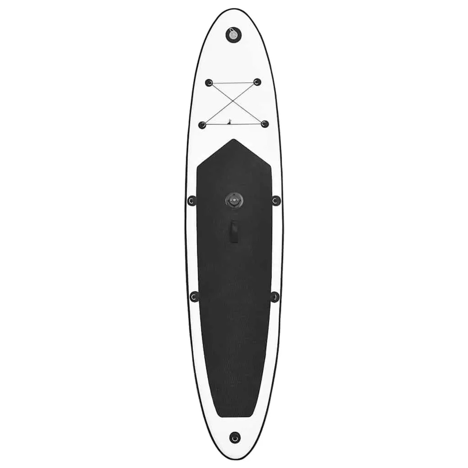 Aufblasbares SUP-Board Set in Schwarz und Weiß von vidaXL. Wassersport-Zubehör für Stand-Up-Paddling.