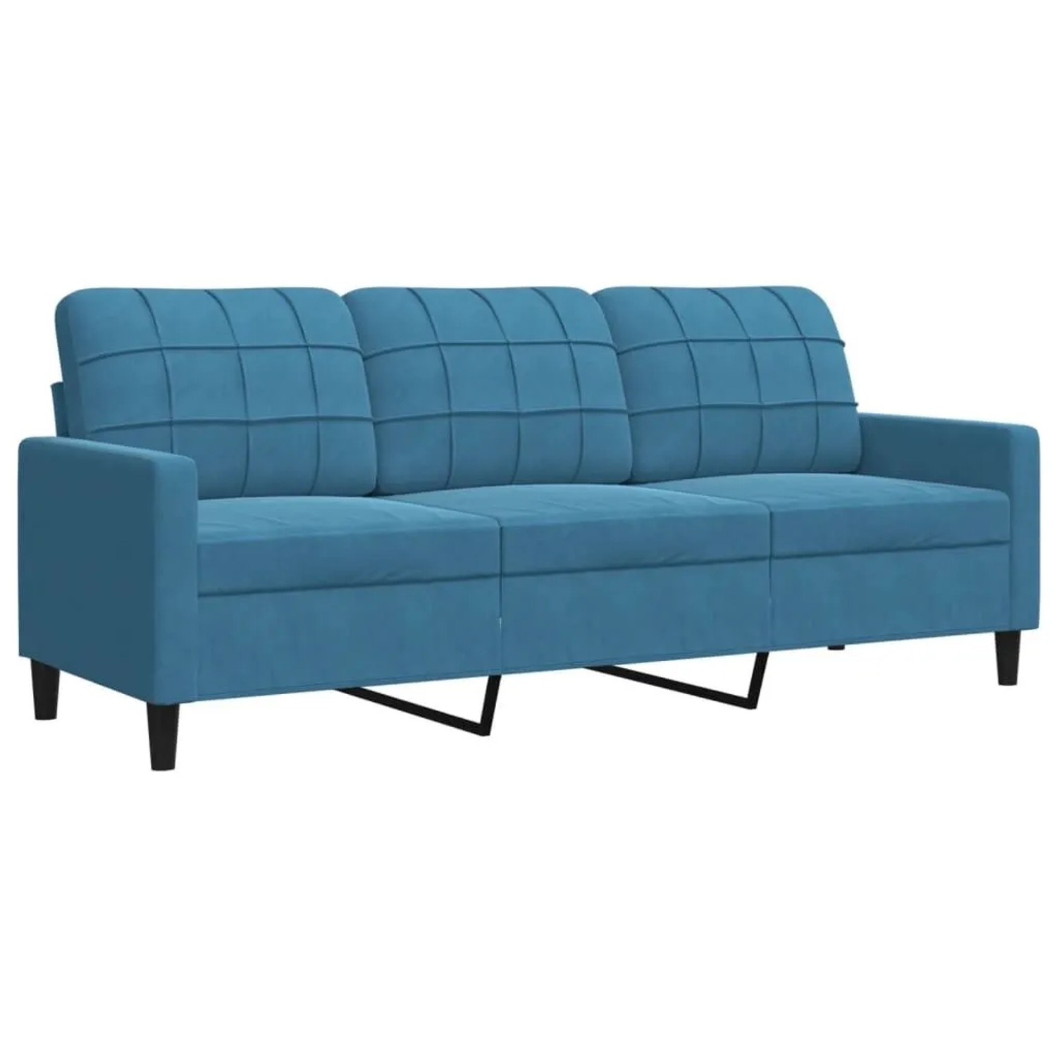vidaXL 3-Sitzer-Sofa Blau 180 cm Samt 4007643 günstig online kaufen