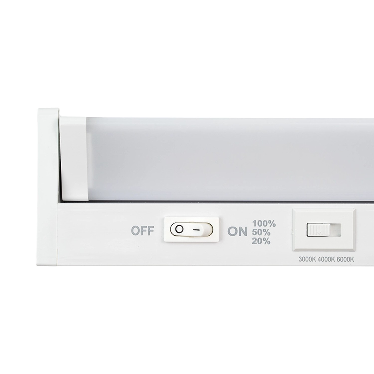 LUXULA LED Unterbauleuchte 30cm CCT Dimmbar Schwenkbare Schrankleuchte Warm- Kaltweiß 3000-6000K Erweiterbar Küchenbeleuchtung 4W Weiß_10