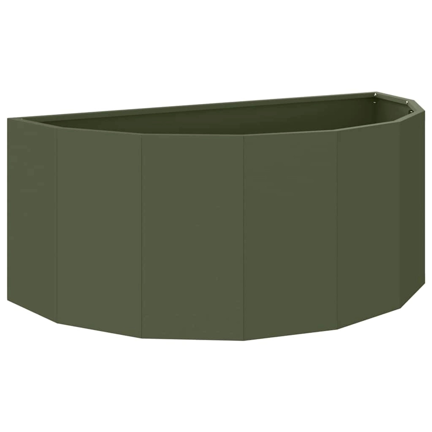 vidaXL Pflanzkübel Olive Grün 90 x 45 x 35 cm Stahl 883692 günstig online kaufen