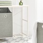 SoBuy Wäscheschrank BZR57-W mit 2 grauen Wäschesäcken aus Vlies und Ablage.