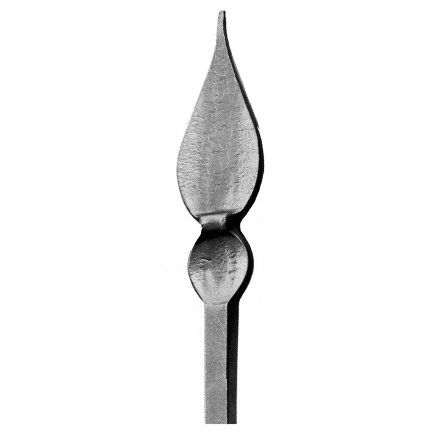 FeNau Zaunspitze Höhe 200 mm Material 12x12 mm Stahl S235JR Roh