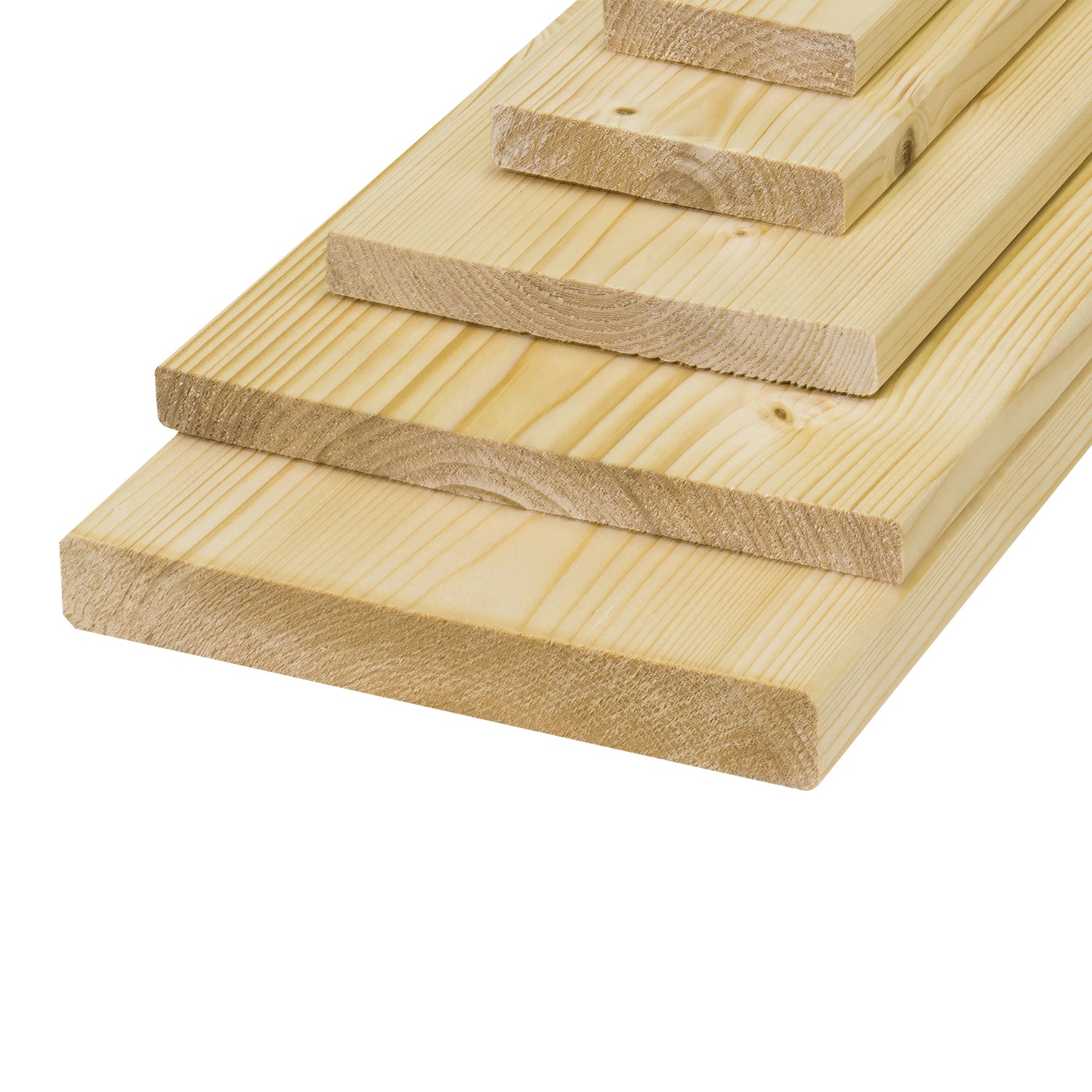 Holzlatte Fichte/Tanne 4-seitig gehobelt 19 mm x 114 mm x 2000 mm