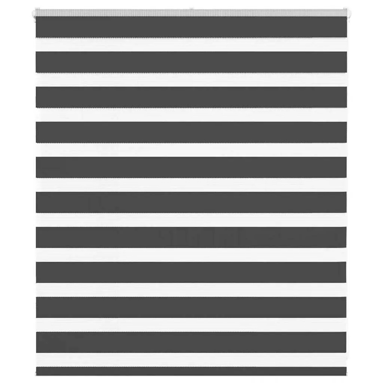 vidaXL Doppelrollo Schwarz 125x100 cm Stoffbreite 120,9 cm Polyester 401421 günstig online kaufen