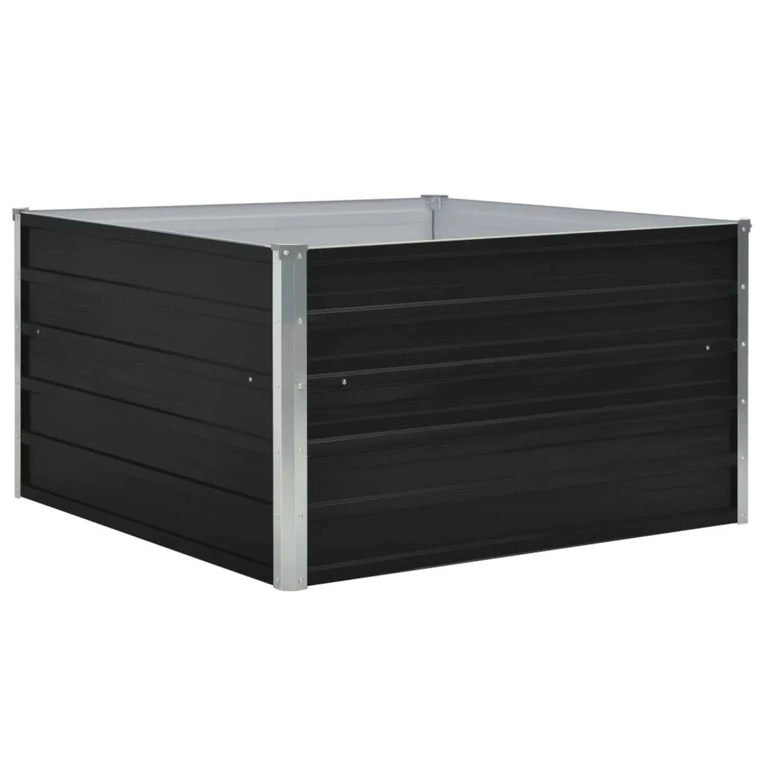 Furnicato Hochbeet 100×100×45 Cm Verzinkter Stahl Anthrazit
