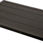Steinbach Bodenelement aus WPC für Solardusche oder Leiter, dunkelbraun.