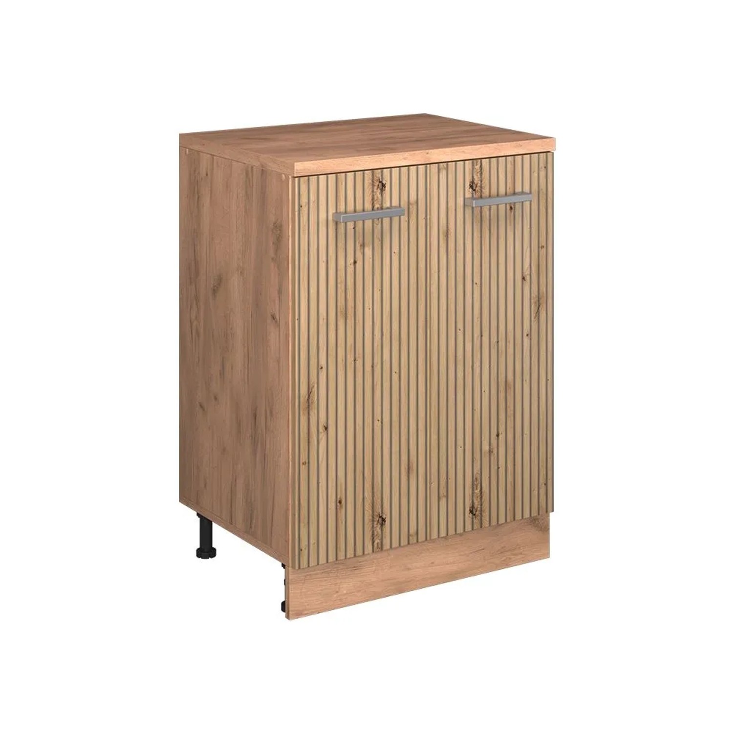 Vicco Küchenschrank für Dachschrägen R-Line Artisan-Eiche 60 x 84 ohne Schräge mit 2 Türen Art Nr 61757